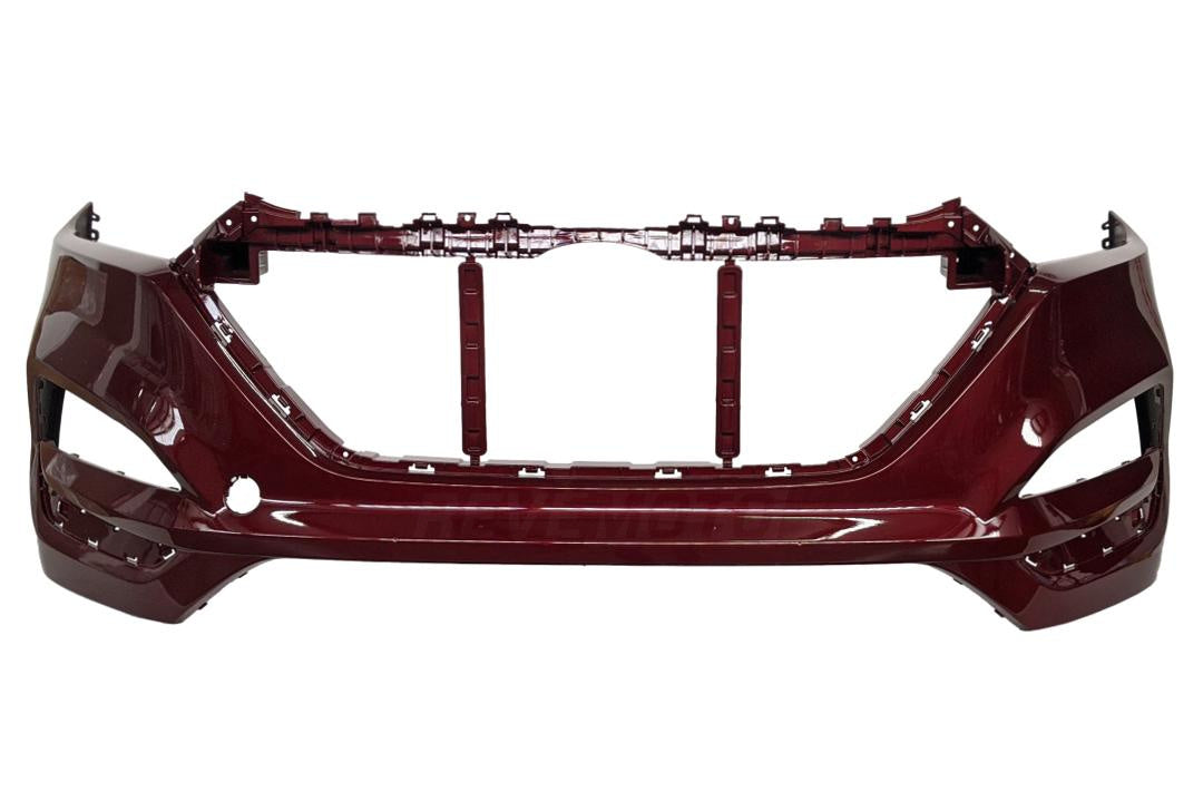 2016-2018 Hyundai Tucson Front Bumper Painted Ruby Wine Metallic (S5W) 86511D3000
