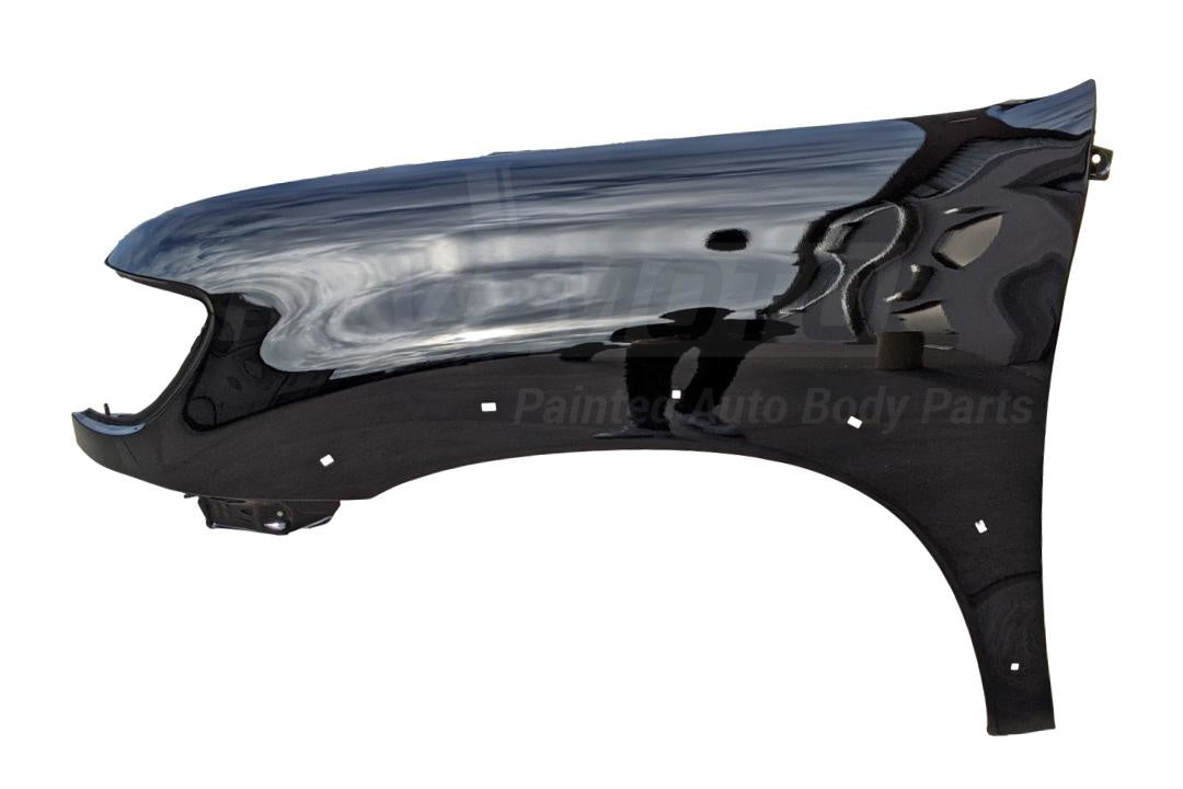 2000-2006 Toyota Tundra Painted Fender Black (202) WITH Wheel Flares WITHOUT Double Cab Left, Driver Side 538020C041