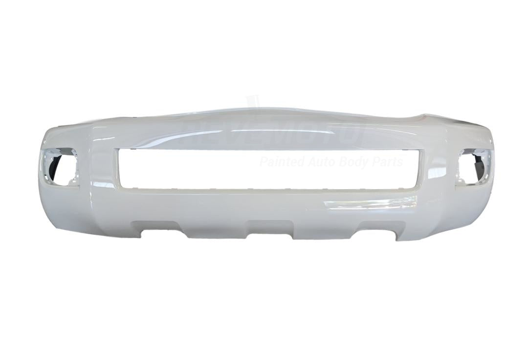 2015-2022 Toyota Sequoia Front Bumper Cover Painted Super White II (40) WITH: Park Assist Sensor Holes, Fog Lamps 521190C949