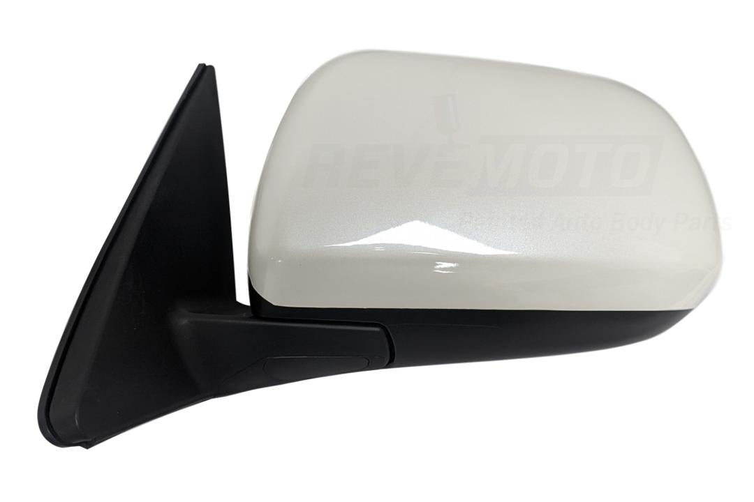  2010 Toyota Highlander Painted Side View Mirror Blizzard Pearl (70) USA Built Except Hybrid Power Manual Folding, Heated, w/o Puddle Lamp Left, Driver Side 8794048303 
