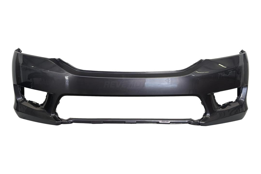 2013-2015 Honda Accord Front Bumper Painted_Modern Steel Metallic (NH797M)_04711T2AA90ZZ_HO1000288