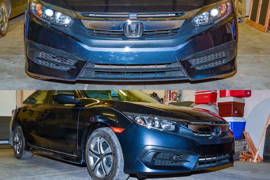 2016-2018 Honda Civic : Front Bumper Painted (Coupe/Sedan)