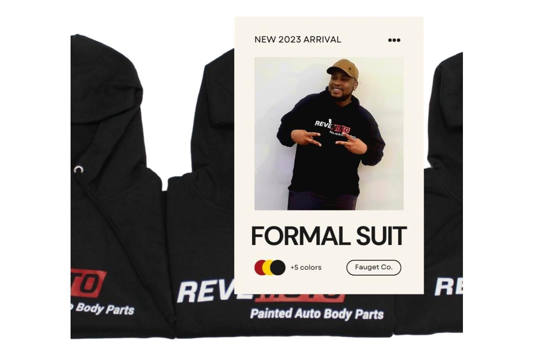 ReveMoto Hoodie When Worn - front
