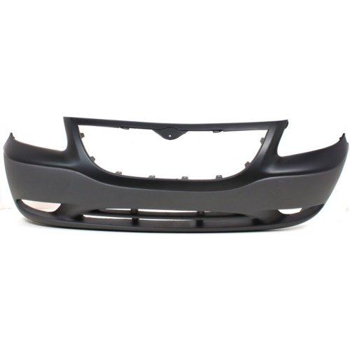 Chrysler 01-03 Voyager Front Bumper; Base Model; w/ Fog Holes; Built-in Grille Surround; Smooth Upper; Textured Lower; UC752W1AA