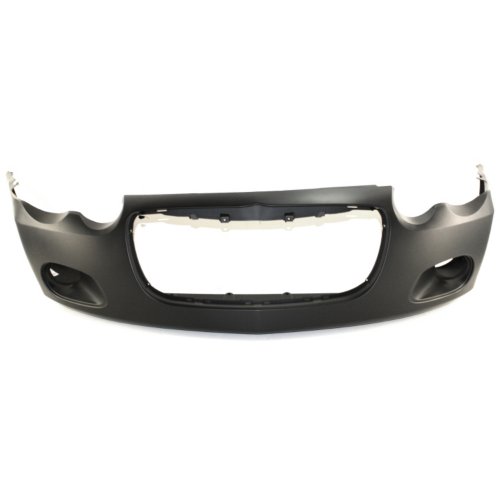 Chrysler 04-06 Sebring Front Bumper; w/ Fog Lamp Holes; Smooth; w/o Headlight Washer Hole; 4805896AB