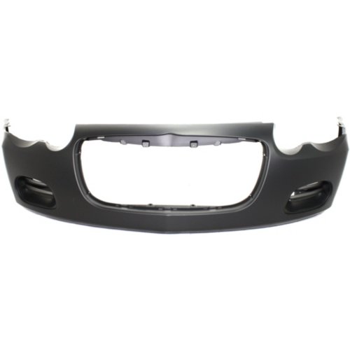 Chrysler 04-06 Sebring Front Bumper; w/o Fog Lamp Holes; Smooth; w/o Headlight Washer Hole; 4805890AB