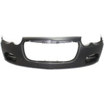 Chrysler 04-06 Sebring Front Bumper; w/o Fog Lamp Holes; Smooth; w/o Headlight Washer Hole; 4805890AB