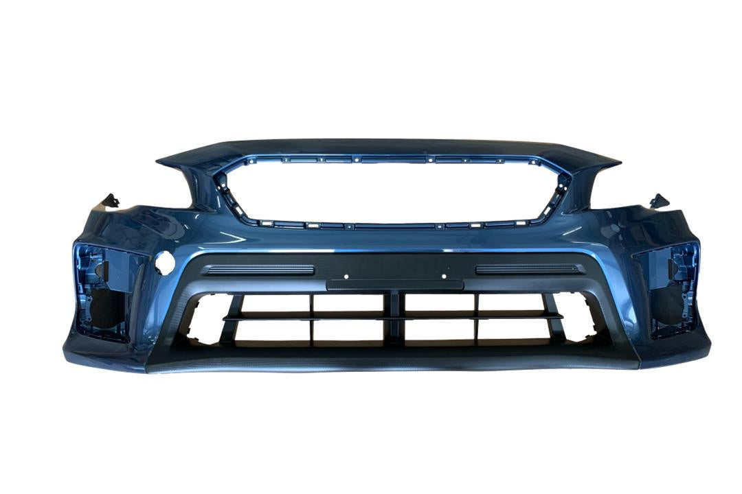 Front Bumper Cover for 2018-2021 Subaru WRX Heritage Blue Metallic (P9Y) WITH Textured Lower Center Area 57704VA050 SU1000190