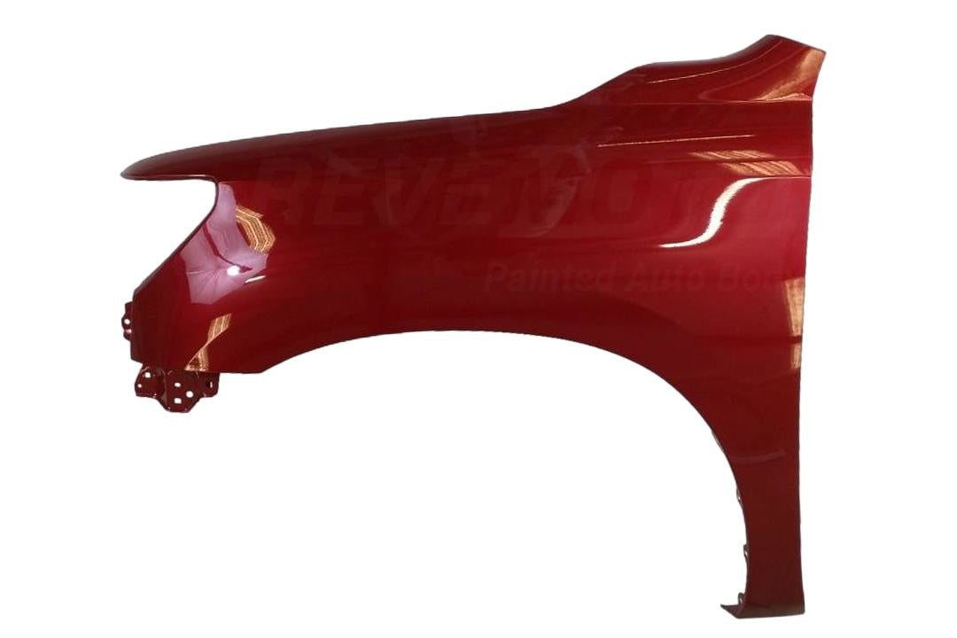 Painted Fender for 2007-2013 Toyota Tundra Driver Side Barcelona Red Mica (3R3) WITHOUT Antenna Hole Left, Driver-Side 538020C170 