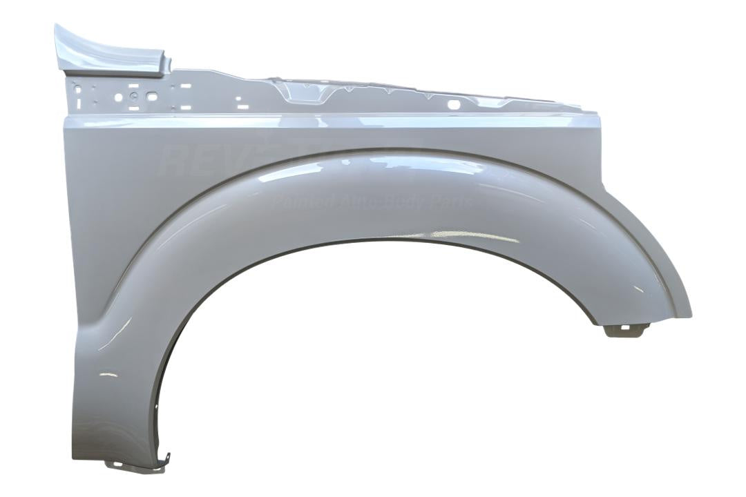 6585 Painted Fender for 2011-2016 Ford F250-F350 Right Passenger Side (Without Molding Holes) White Platinum Pearl (UG) BC3Z16005A FO1241284 ReveMoto Painted Auto Parts Replacement