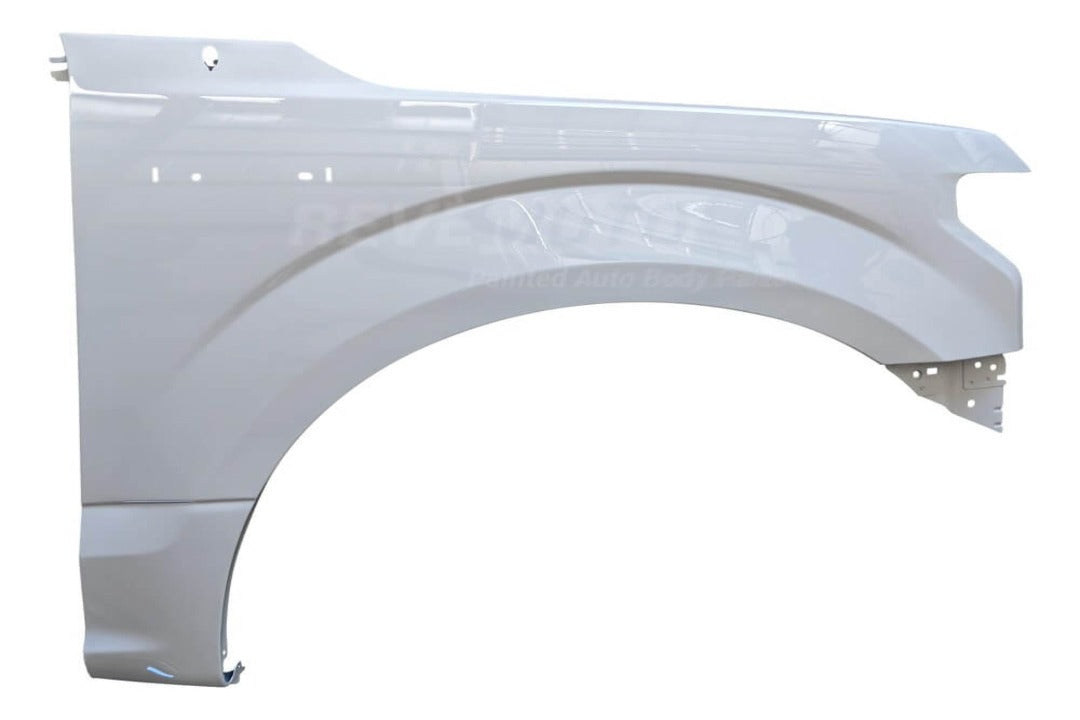 Painted Fender for 2015-2020 Ford F150 Right; Passenger-Side) Oxford White (YZ) FL3Z16005A JL3Z16005A VL3Z16005B FO1241300 ReveMoto Painted Auto Parts Replacement