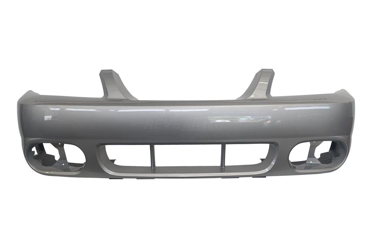 Painted Front Bumper Cover for 2003-2004 Ford Mustang Cobra Silver Metallic (YN) 2R3Z17D957BA FO1000533 