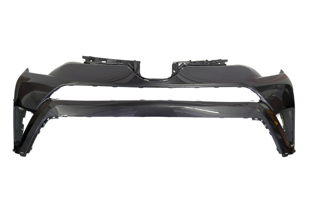 Painted Front Bumper Cover for 2016-2018 Toyota RAV4 (Aftermarket) Magnetic Gray Metallic (1G3) 521190R914 TO1014105 ReveMoto Painted Auto Parts Replacement 