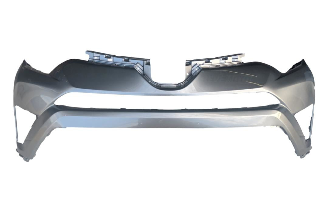 Painted Front Bumper Cover for 2016-2018 Toyota RAV4 (Aftermarket) Silver Sky Metallic (1D6) 521190R914 TO1014105 ReveMoto Painted Auto Parts Replacement 