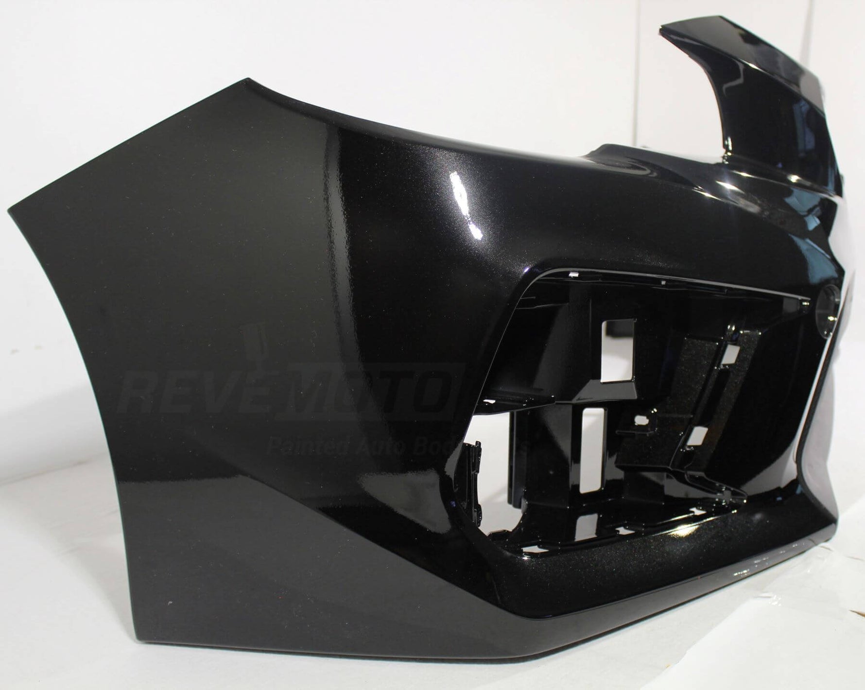 Painted Front Bumper Cover for 2018-2021 Subaru WRX Crystal Crystal Black Silica Pearl (CB4) WITH Textured Lower Center Area 57704VA050 SU1000190