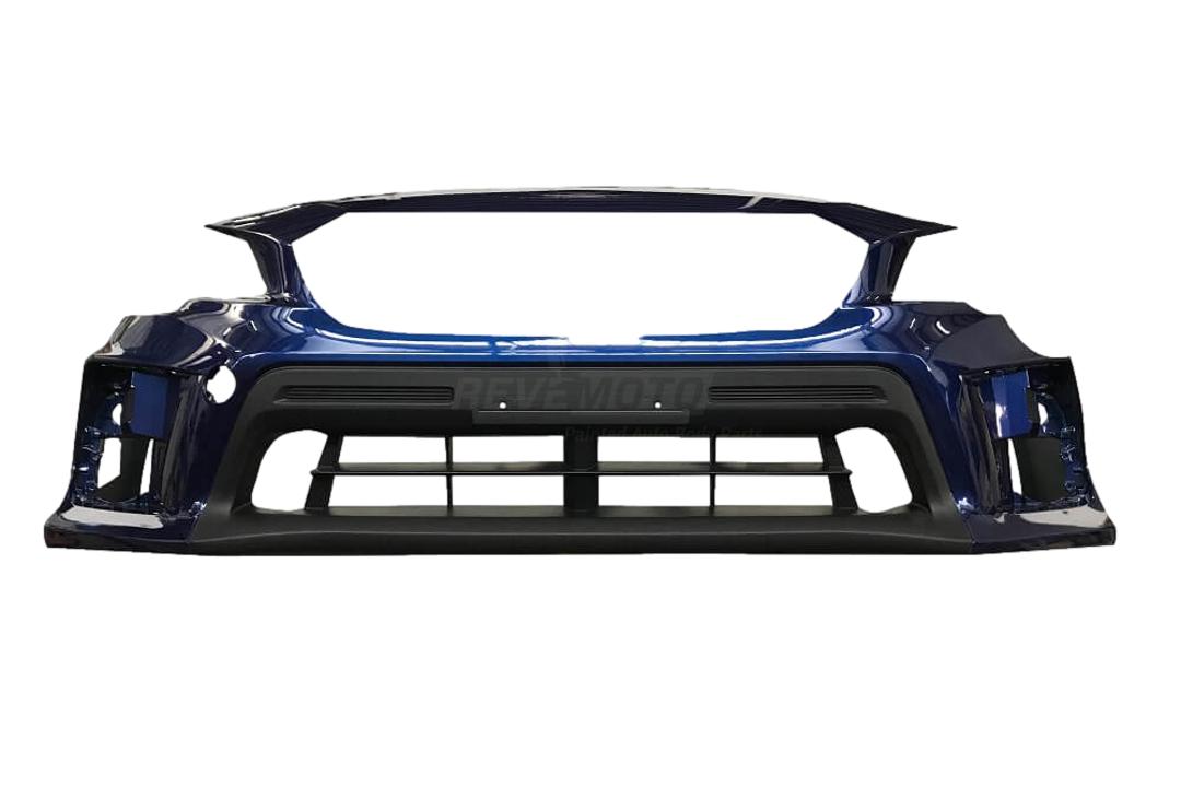 Painted Front Bumper Cover for 2018-2021 Subaru WRX Lapis Blue Pearl (K3X) WITH Textured Lower Center Area 57704VA050 SU1000190
