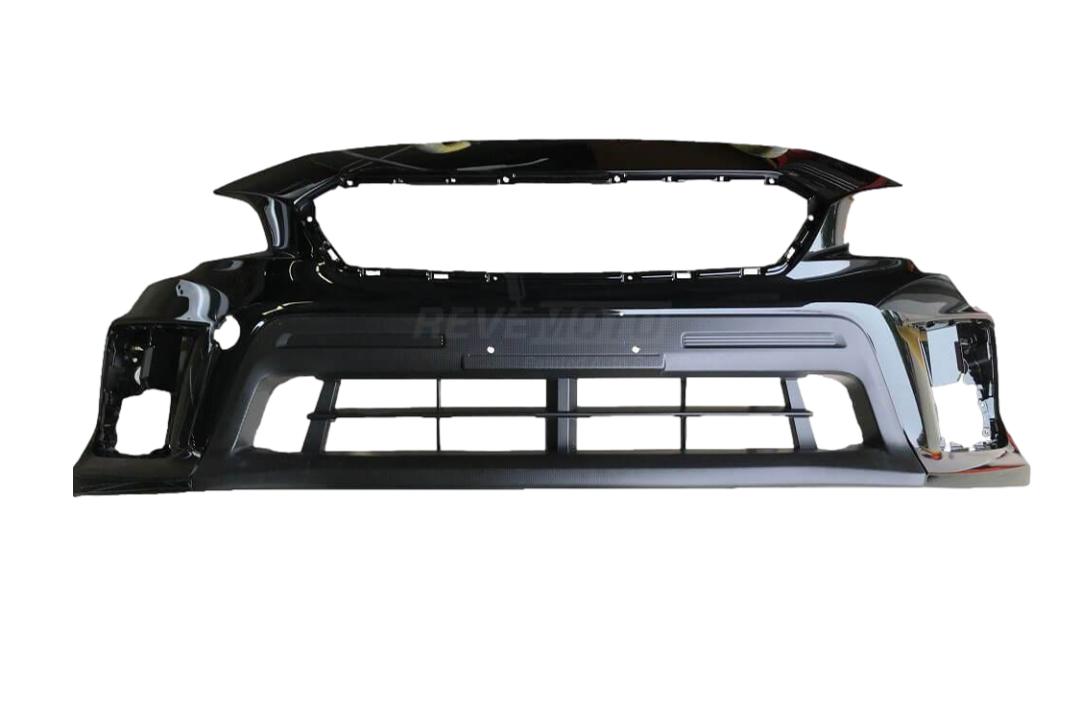 Painted Front Bumper Cover for 2018-2021 Subaru WRX STI Crystal Black Silica Pearl D4S WITH Textured Lower Center Area 57704VA050 SU1000190