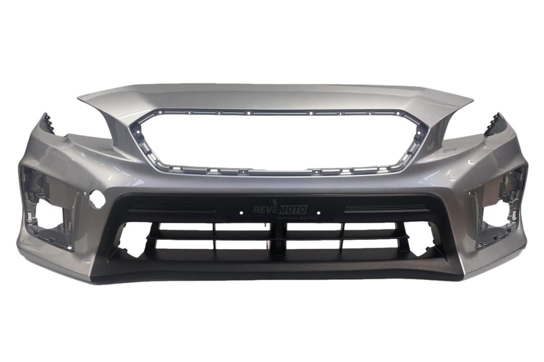 Painted Front Bumper Cover for 2018-2021 Subaru WRX STI Crystal Ice Silver Metallic G1U WITH Textured Lower Center Area 57704VA050 SU1000190