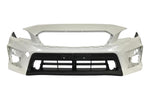 Painted Front Bumper Cover for 2018-2021 Subaru WRX STI Crystal White Pearl K1X WITH Textured Lower Center Area 57704VA050 SU1000190 