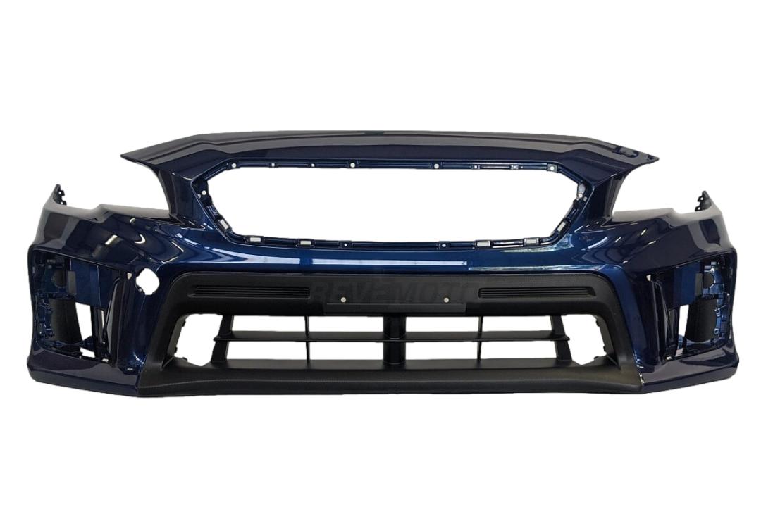 Painted Front Bumper Cover for 2018-2021 Subaru WRX STI Lapis Blue Pearl K3X WITH Textured Lower Center Area 57704VA050 SU1000190