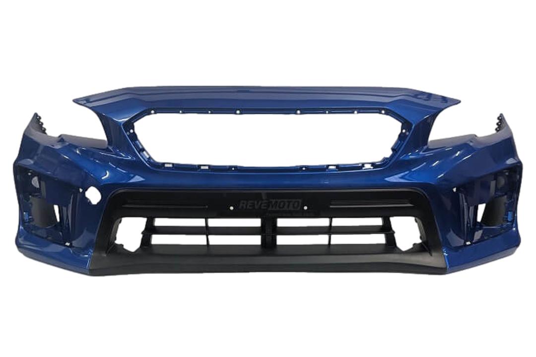 Painted Front Bumper Cover for 2018-2021 Subaru WRX STI Wr Blue Pearl K7X WITH Textured Lower Center Area 57704VA050 SU1000190