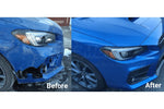 Painted Front Bumper Cover for 2018 Subaru WRX World Rally Blue Pearl K7X Base Limited Premium Before and After Picture from ReveMoto
