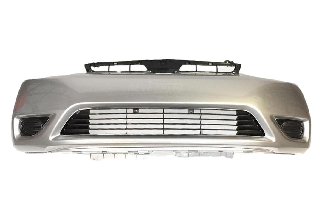 Painted Front Bumper  for 2006-2008 Honda Civic Alabaster Silver Metallic (NH700M) 04711SVAA90ZZ HO1000237