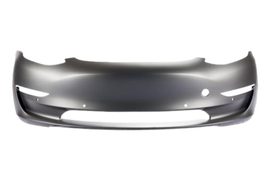 Painted Front Bumper for 2017-2023 Tesla Model 3 - Part Number 1084168S0E - ReveMoto Replacement Painted Car Parts Painted Auto Parts