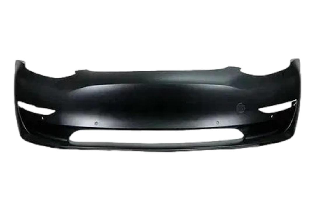 Painted Front Bumper for 2017-2023 Tesla Model 3 - Part Number 1084168S0F - ReveMoto Replacement Painted Car Parts Painted Auto Parts