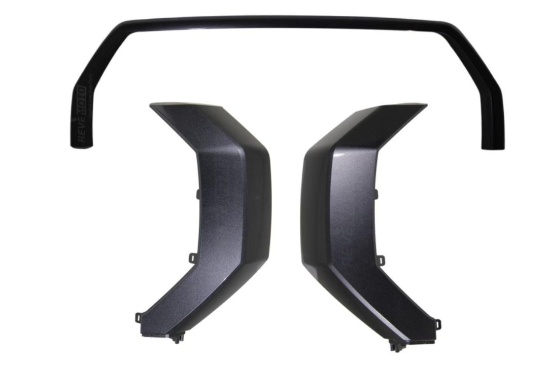 Painted Grille Surround Moldings for 2022-2025 Toyota Tundra TRD Magnetic Gray Metallic (1G3) OEM Only (3-Piece Grille Surround Moldings) 531110C9