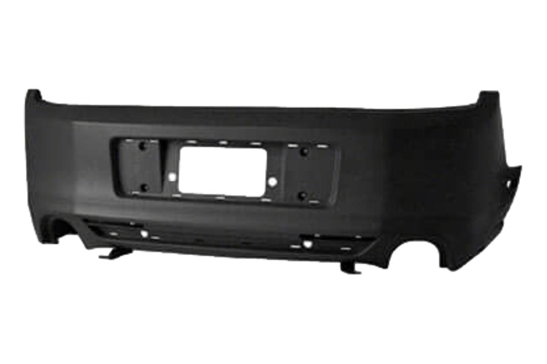 Painted Rear Bumper Cover for 2013-2014 Ford Mustang | Base/GT | Base/GT | WITHOUT: Park Assist Sensor Holes | DR3Z17K835AAPTM FO1100687