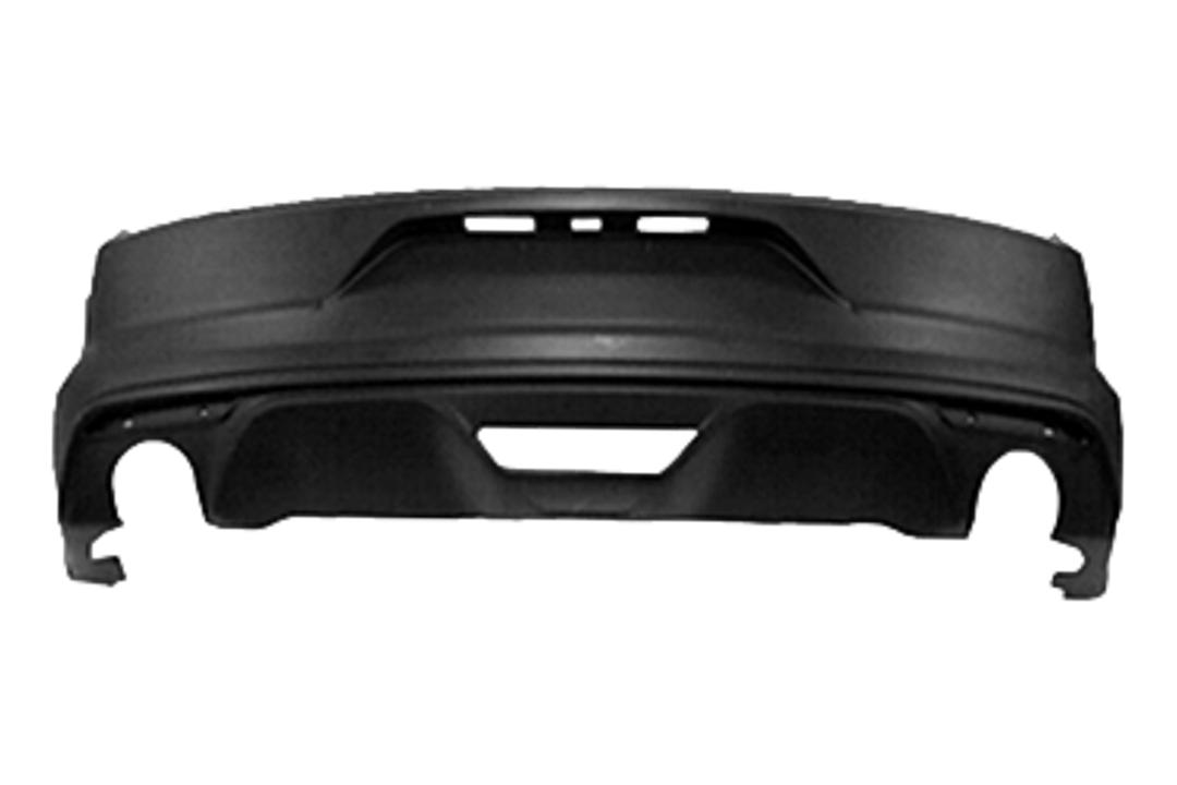 Painted Rear Bumper Cover for 2015-2017 Ford Mustang WITHOUT: Park Assist Sensor Holes, Lower Cover, Reverse Sensor FR3Z17K835AA FO1100708