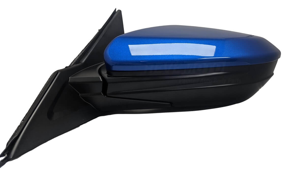 Painted Side View Mirror for 2017-2021 Honda Civic Left Driver-Side Brilliant Sporty Blue Metallic (B593M) 76258TBAC21ZA HO1320297