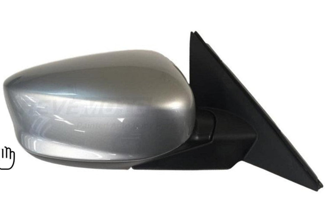 Painted View Mirror for 2010 Honda Accord Passenger Side Sedan Alabaster Silver Metallic (NH700M) 76208TA5A11