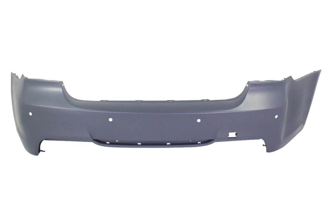 2007-2011 BMW 3-Series Rear Bumper Painted_(Sedan/Wagon) WITH: M-Package, Park Assist Sensor Holes_ 51128041139_ BM1100230