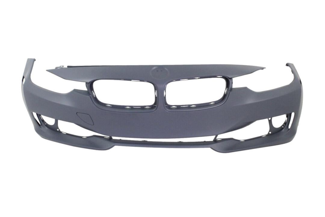 2012-2015 BMW 3-Series Front Bumper Painted_(Sedan/Wagon) WITHOUT: M-Package, Molding Holes, Head Light Washer Holes, Parking Distance Control Holes, 2 Park Assist Sensor Holes_ 51117293011_ BM1000266