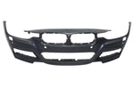 2013-2018 BMW 3-Series Front Bumper Painted_(Sedan/Wagon) WITH: M-Package, Head Light Washer Holes, Park Distance Control Holes | WITHOUT: Park Assist Sensor Holes, Side View Camera_ 51118067956_ BM1000289
