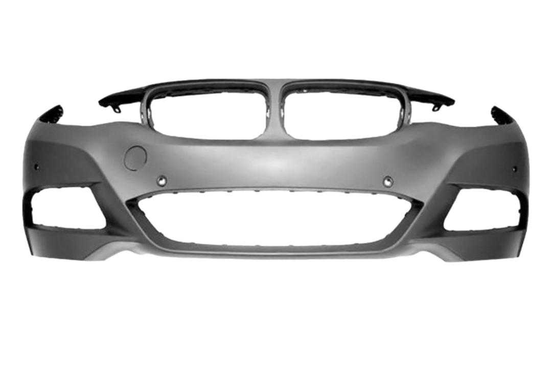 	2014-2019 BMW 3-Series GT Front Bumper Painted_WITH: M-Package, Parking Distance Control Holes, Side View Camera Holes | WITHOUT: Head Light Washer Holes, Park Assistant Holes_ 51118061642_ BM1000419