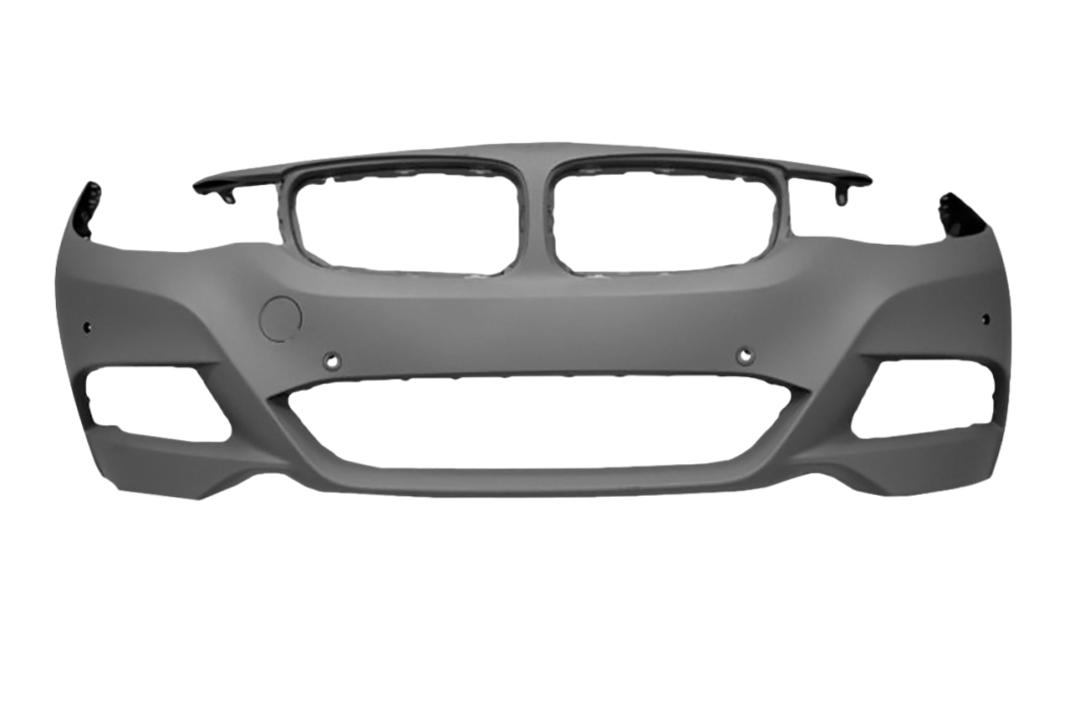 2014-2019 BMW 3-Series GT Front Bumper Painted_WITH: M-Package | WITHOUT: Head Light Washer Holes, Parking Distance Control Holes, Park Assistant Holes, Side View Camera Holes_ 51118061640_ BM1000414