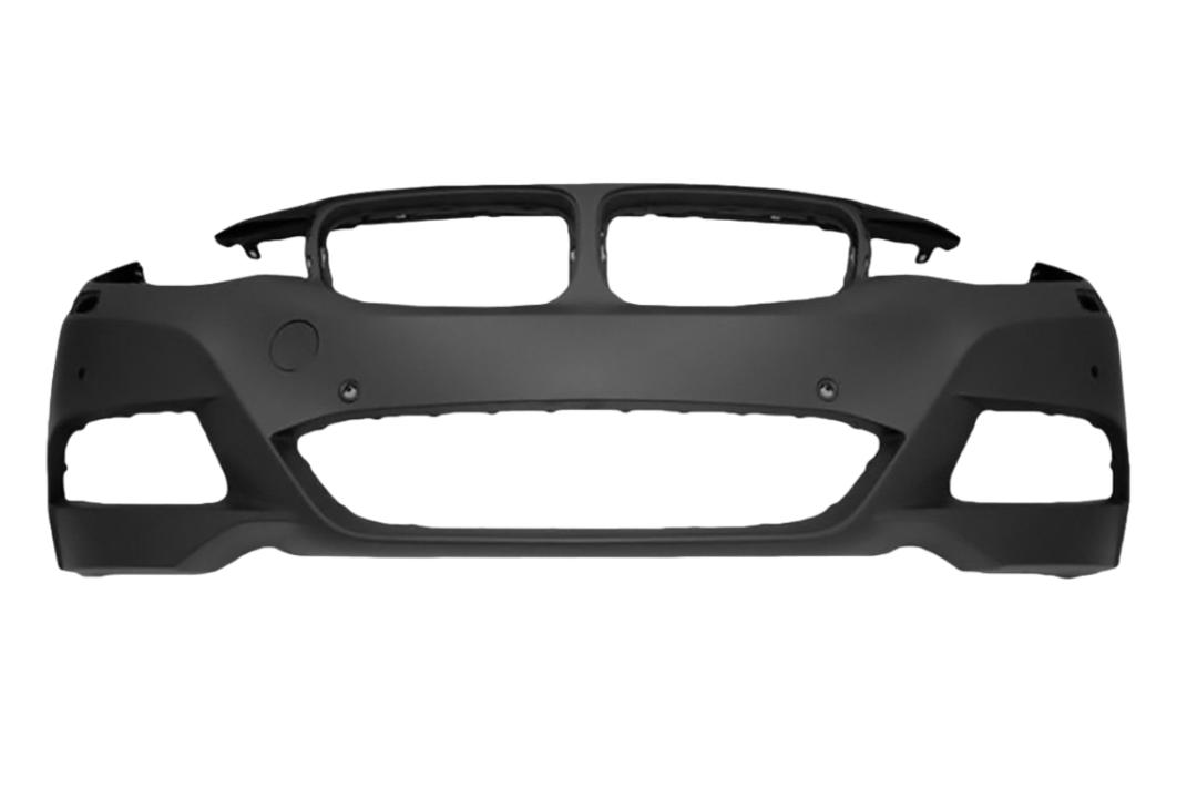 2014-2019 BMW 3-Series GT Front Bumper Painted_WITH: M-Package, Head Light Washer Holes, Parking Distance Control Holes, Park Assistant Holes | WITHOUT: Surround View Camera Holes_ 51118061646_ BM1000432