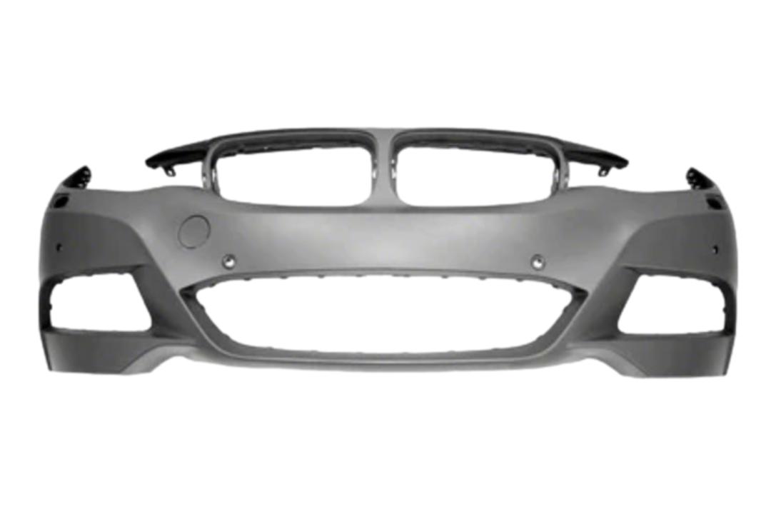	2014-2019 BMW 3-Series GT Front Bumper Painted_WITH: M-Package, Head Light Washer Holes | WITHOUT: Parking Distance Control Holes, Park Assistant Holes, Surround View Camera Holes_ 51118061644_ BM1000416