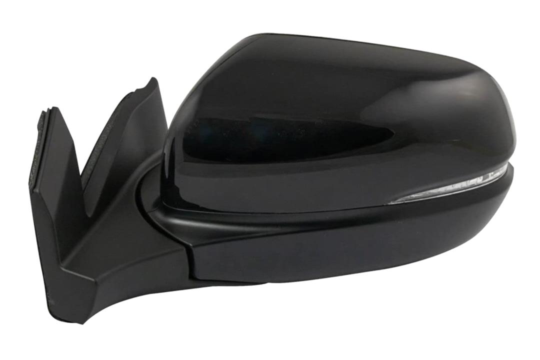 2019-2022 Honda Pilot Side View Mirror Painted (Left; Driver-Side)_WITH: Power, Heat, Turn Signal Light, Memory | WITHOUT: Auto-Dimming (Painted Upper Cover, Unpainted Base)_ 76250TG7A71ZE_ HO1320335