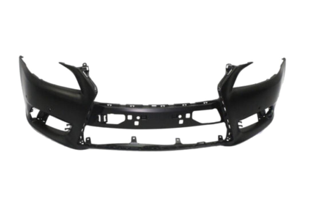 2013-2017 Lexus LS460 Front Bumper Painted_(Base, F Sport, L Models) WITH: Park Assist Sensor Holes | WITHOUT: F-Sport Package, Headlight Washer Holes_ 521195C903_ LX1000254