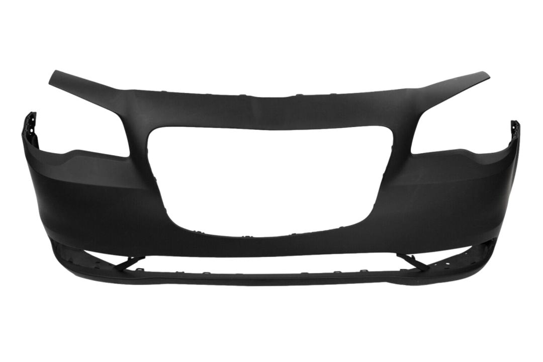 2015-2023 Chrysler 300 Front Bumper Painted (Except: SRT-8)_WITH: 3-PC Insert Moldings | WITHOUT: Appearance Package, Park Assist Sensor Holes, Tow Hook Holes_5PN41TZZAE_ CH1000A21