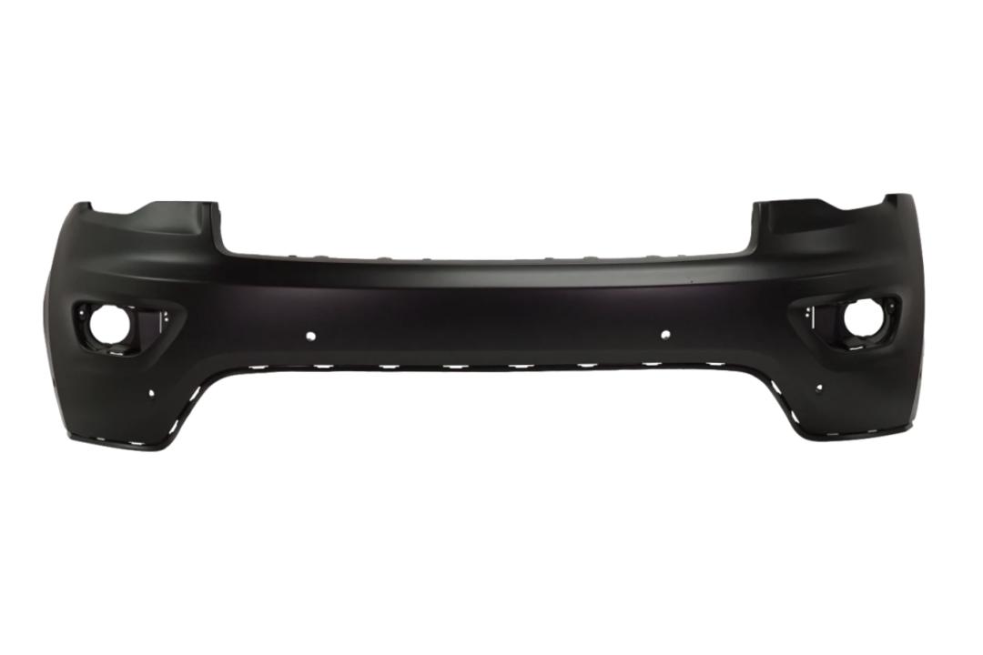 2017-2021 Jeep Grand Cherokee Front Bumper Painted (Aftermarket | WITH: Park Assist Sensor Holes)_WITH: Six Advanced Park Assist Sensor Holes | WITHOUT: Head Light Washer Holes_ 68333498AA_ CH1014127