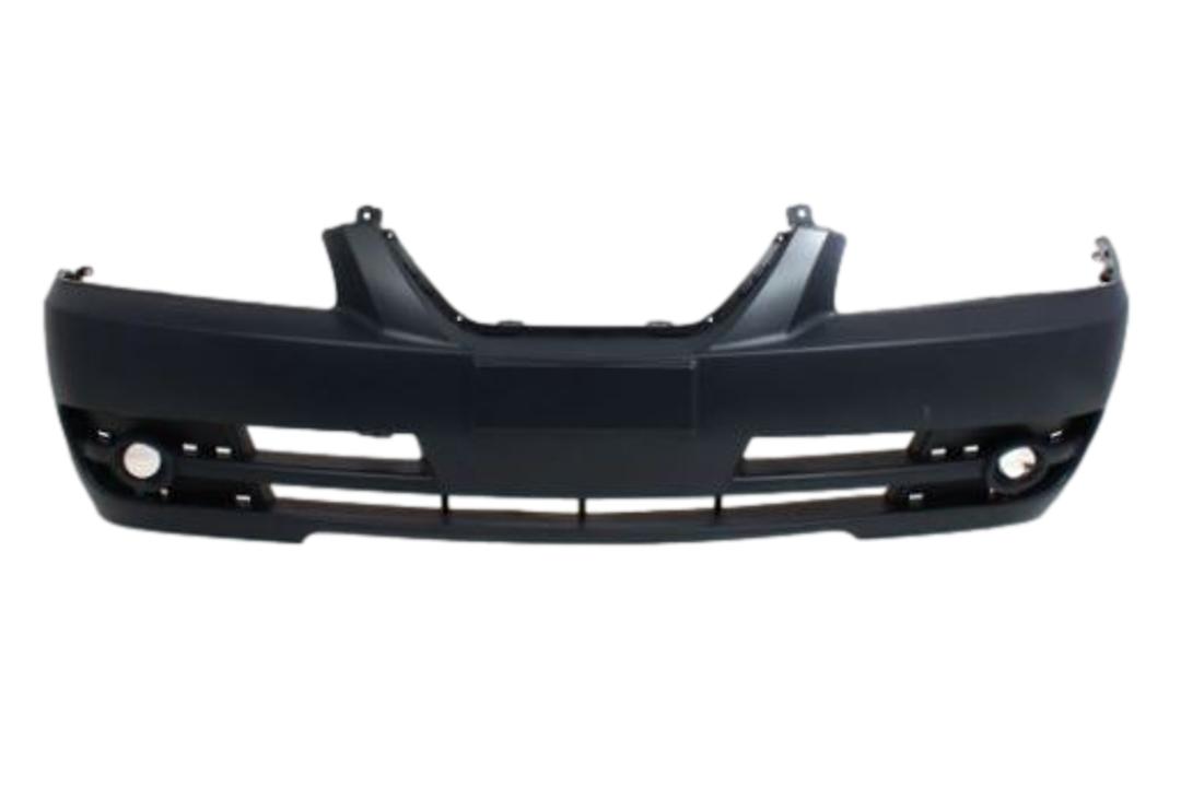 2004-2006 Hyundai Elantra Front Bumper Painted Sedan WITHOUT Strip Holes, Fog Light Holes, Molding