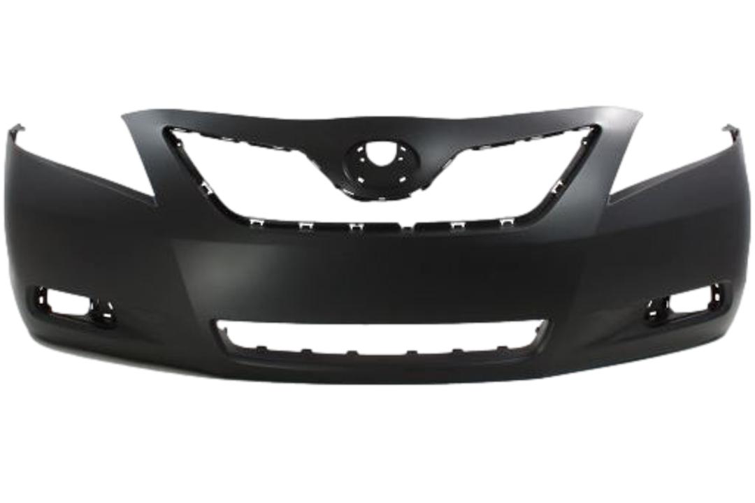 2007-2009 Toyota Camry Front Bumper Painted, WITHOUT Spoiler Holes, Tow Hook Hole