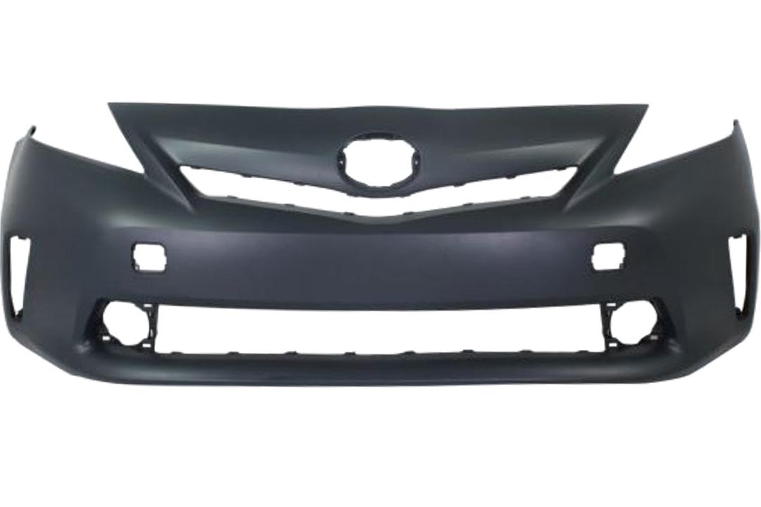2012-2014 Toyota Prius V Front Bumper Painted (WITHOUT: Smart Cruise)