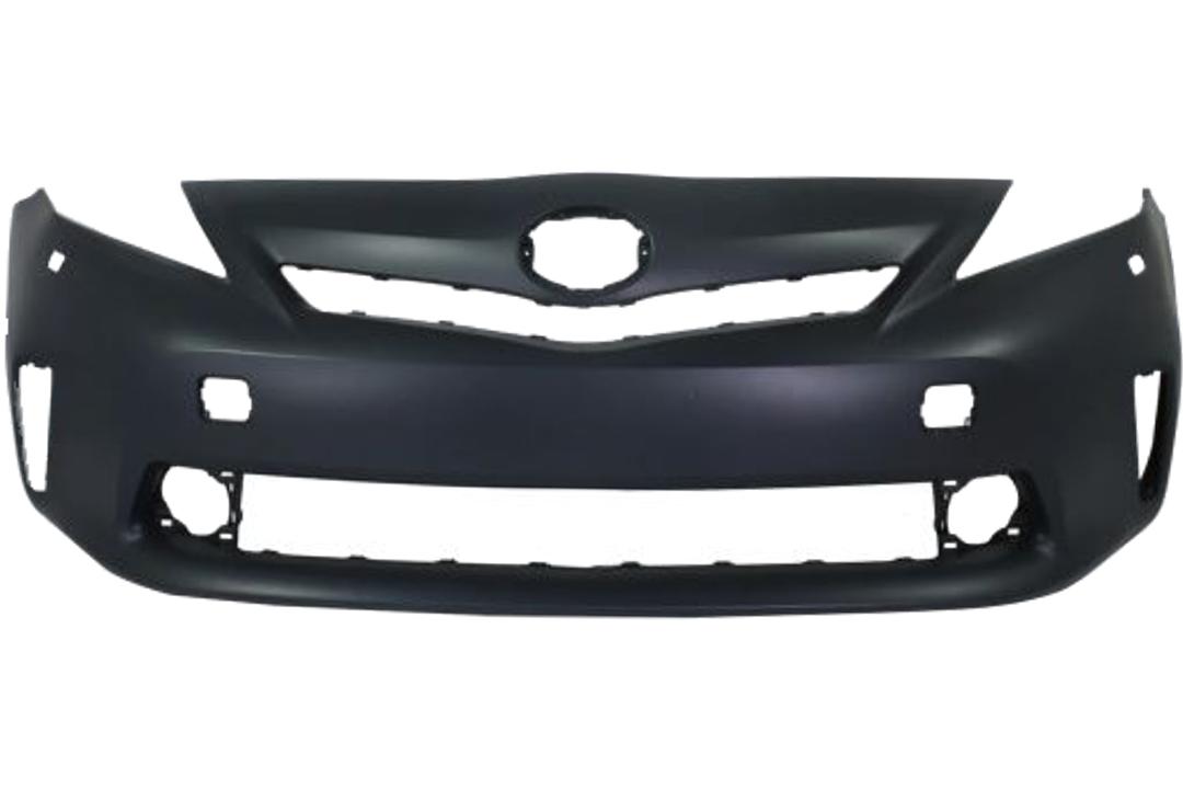 2012-2014 Toyota Prius V Front Bumper Painted (WITHOUT: Park Assist Sensor Holes)