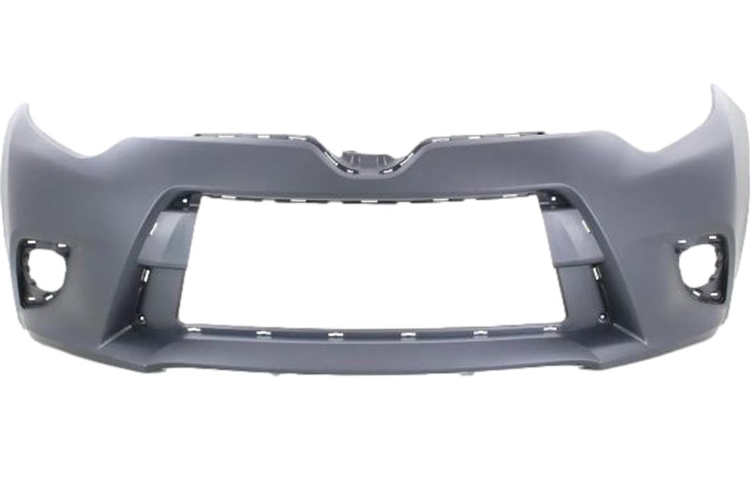 2014-2016 Toyota Corolla Front Bumper Painted (WITHOUT: Sport Bumper, Chrome Grille Molding)